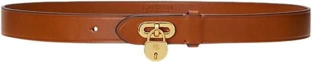 Ralph Lauren Leren riem met hangslot Brown Dames - Foto 2