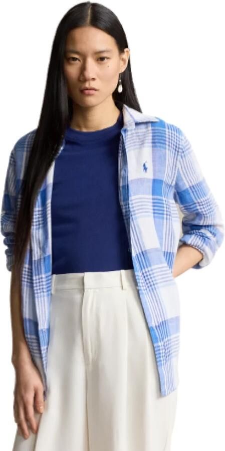 Polo Ralph Lauren Wit Blauw Multi Shirt Multicolor Heren