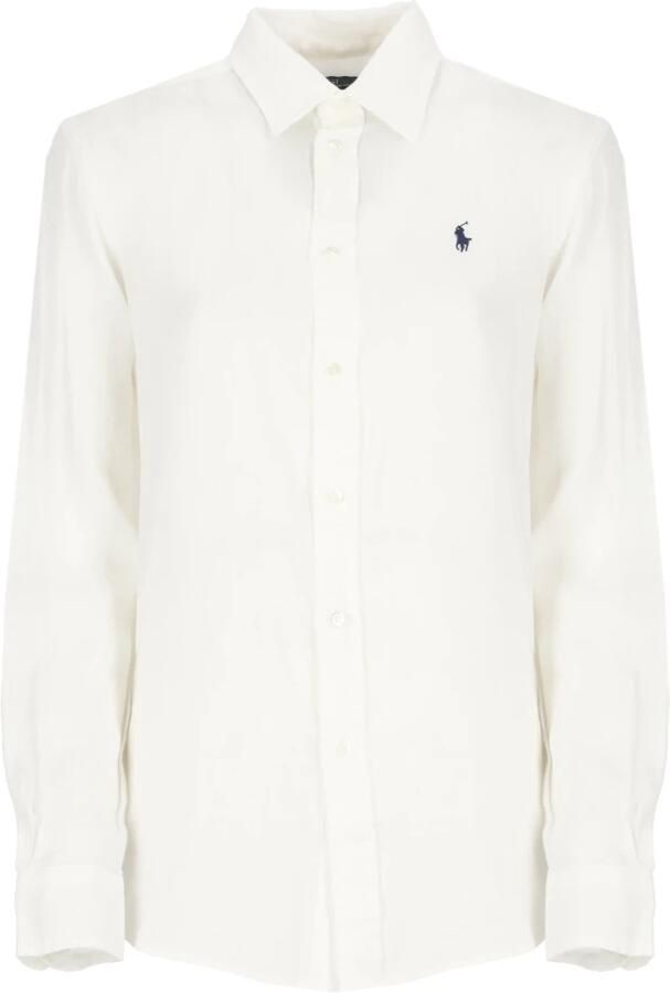 Polo Ralph Lauren Loose fit overhemdblouse van puur linnen met knoopsluiting - Foto 5