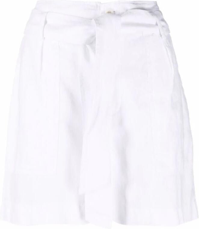 Lauren Ralph Lauren Korte broek van linnen met stoffen riem model 'DAVIANA' - Foto 2