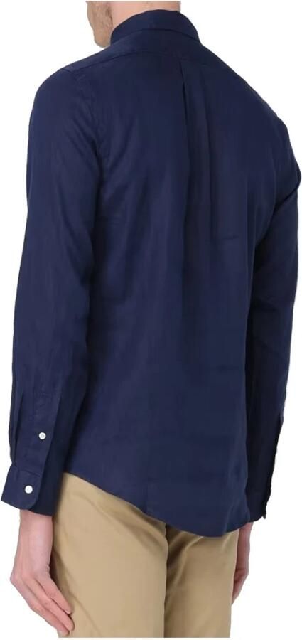 Ralph Lauren Stijlvolle Casual Overhemd Camicia Sportiva ML BD Blue Heren - Foto 10