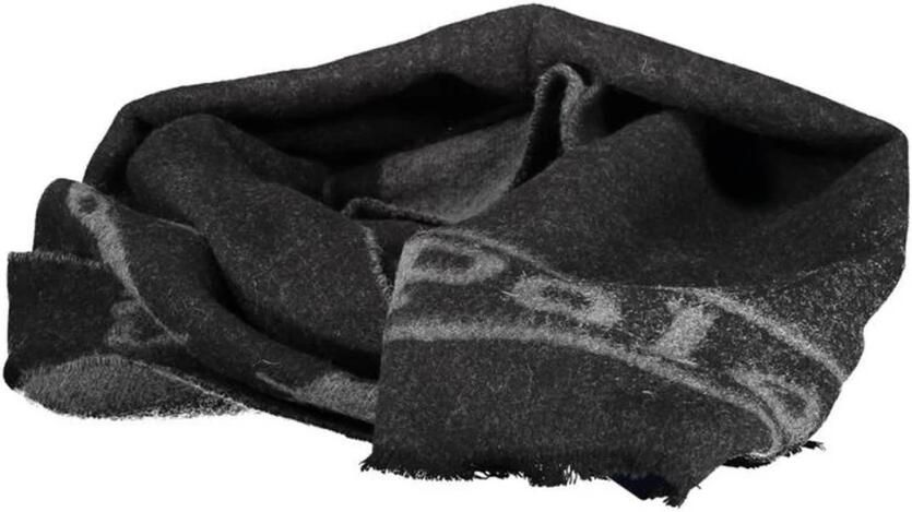 Ralph Lauren Heren Sjaal Zwart Contrast Details Logo Black Heren - Foto 2