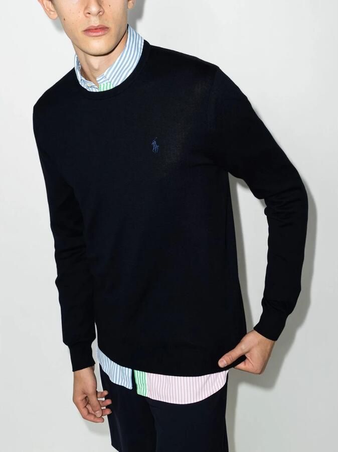 Polo Ralph Lauren Trui PULL COL ROND AJUSTE EN COTON PIMA LOGO PONY PLAYER - Foto 6