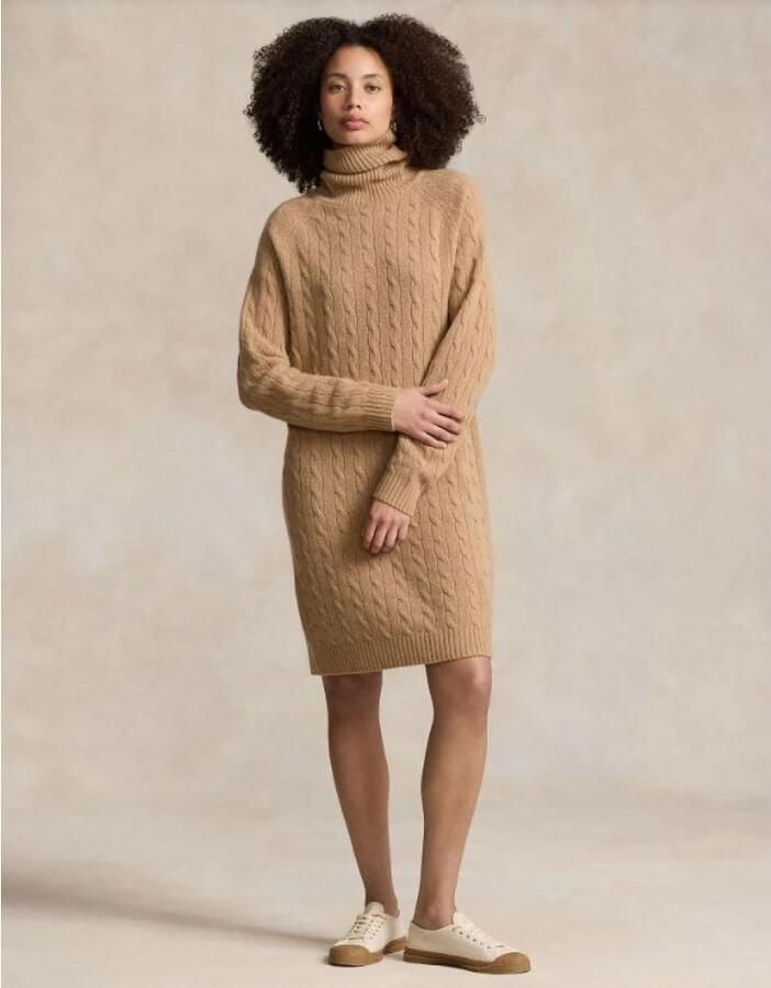 Polo Ralph Lauren Gebreide jurk met col van een mix van wol en kasjmier - Foto 2