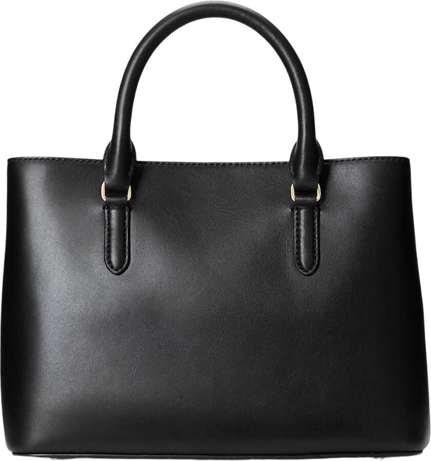 Ralph Lauren Zwarte Leren Handtas met Meerdere Compartimenten Black Dames - Foto 3