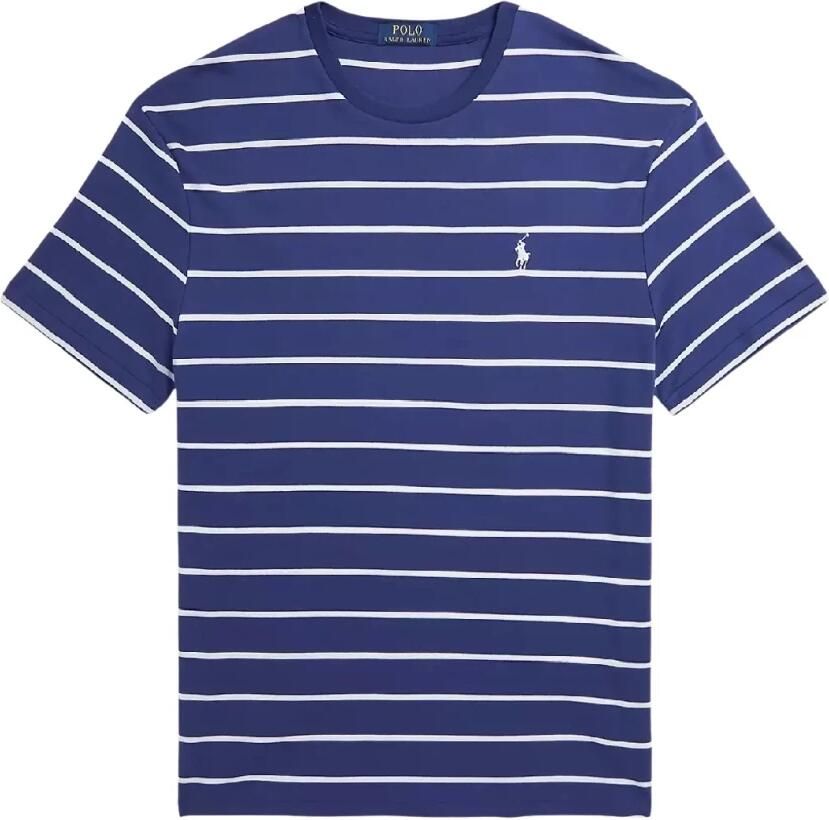 Ralph Lauren Marineblauw gestreept T-shirt met klassieke pasvorm Blue Heren