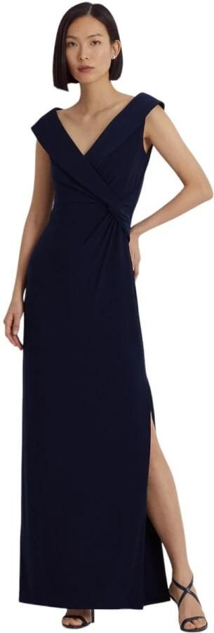 Lauren Ralph Lauren Avondjurk met knoopdetail model 'LEONIDAS' - Foto 7