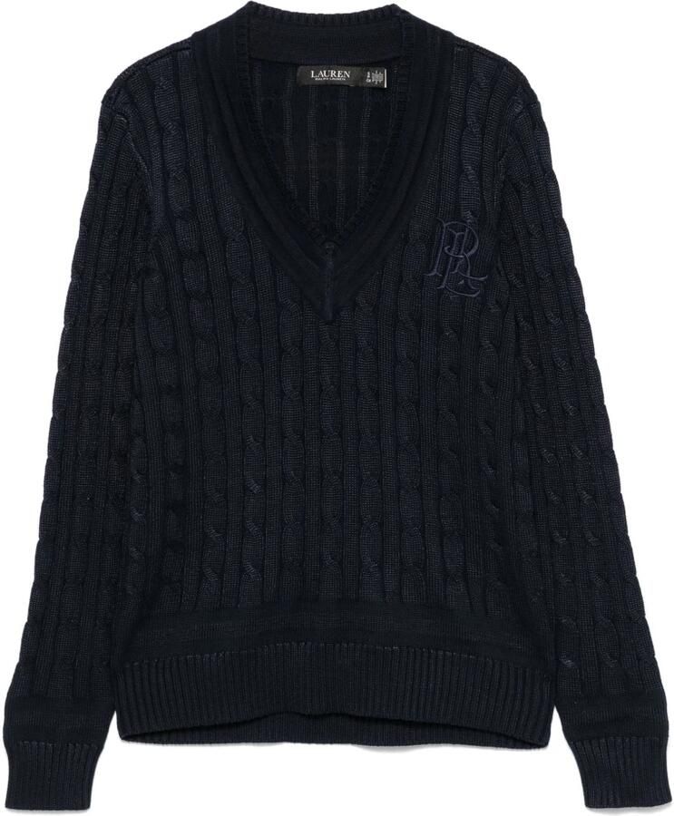 Lauren Ralph Lauren regular fit pullover van katoenmix met gestikt logo