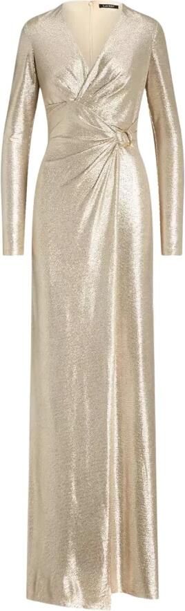 Lauren Ralph Lauren Avondjurk met plooien model 'LARTHANEY'