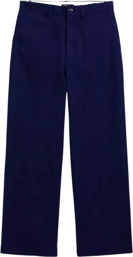 POLO Ralph Lauren cropped high waist loose fit broek donkerblauw - Foto 2