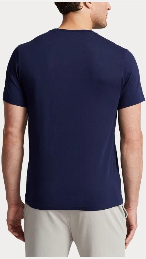 Polo Ralph Lauren Blauw Katoenen T-shirt met Polo Pony Borduursel Blue Heren - Foto 3