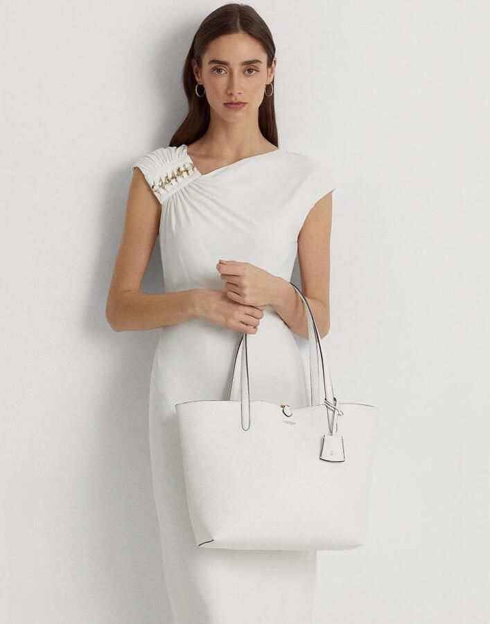 Ralph Lauren Omkeerbare Merrimack Tote Tas White Dames - Foto 4