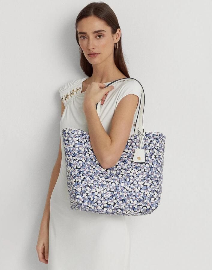 Ralph Lauren Omkeerbare Merrimack Tote Tas White Dames - Foto 5