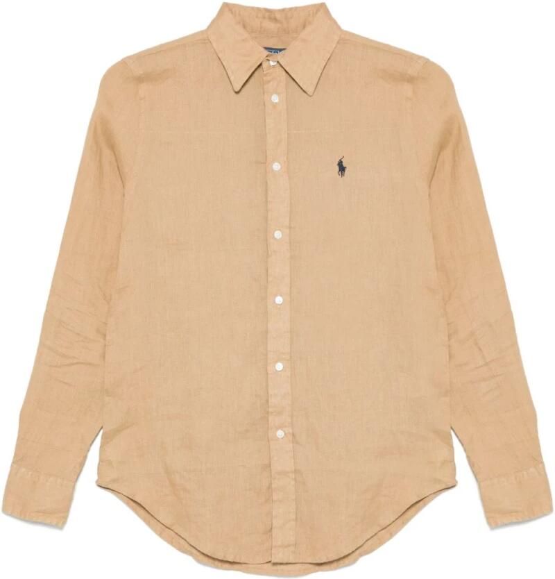 Polo Ralph Lauren Loose fit overhemdblouse van puur linnen met knoopsluiting