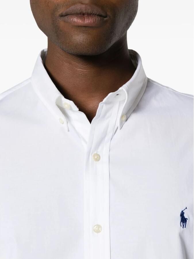 Ralph Lauren Verfijnd Slim-Fit Katoenen Stretch Overhemd White Heren - Foto 4
