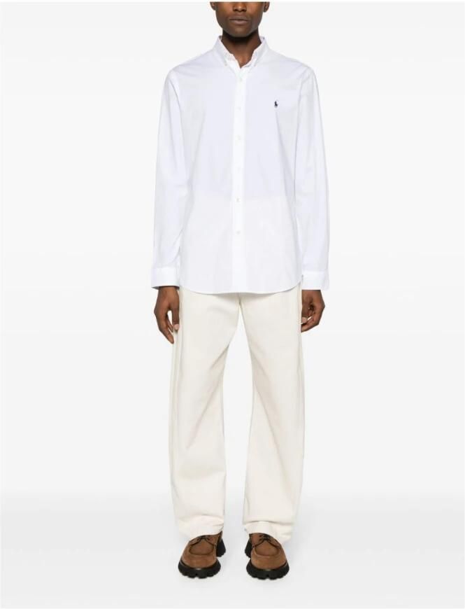 Ralph Lauren Verfijnd Slim-Fit Katoenen Stretch Overhemd White Heren - Foto 7