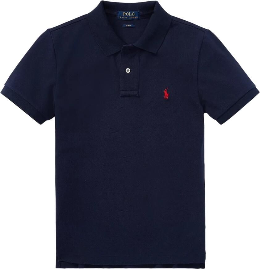 Polo Ralph Lauren polo donkerblauw Jongens Katoen Polokraag Effen 140-152
