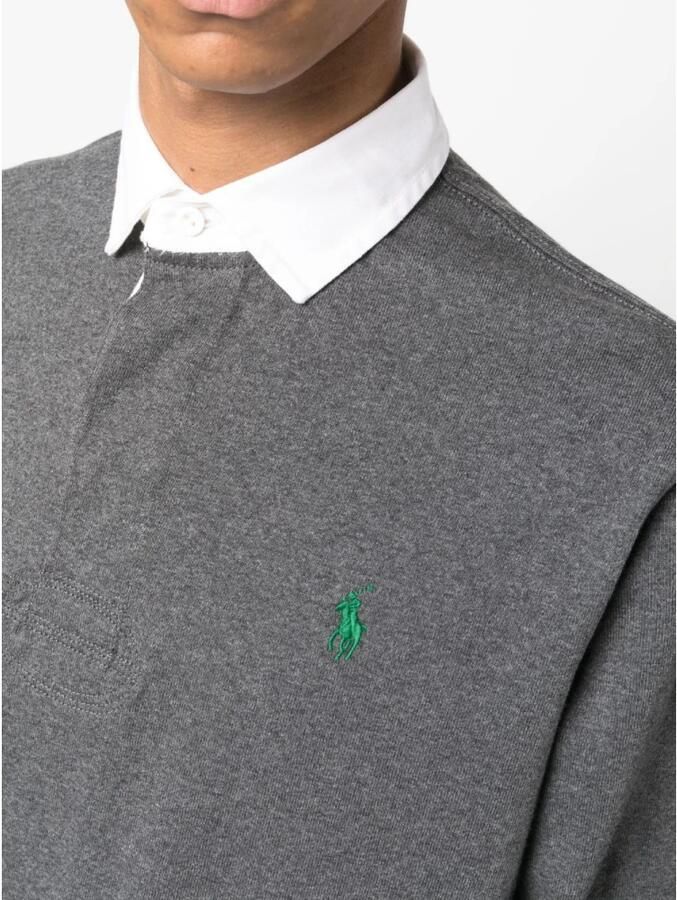 Ralph Lauren Polo Shirt met Lange Mouwen Gray Heren - Foto 5