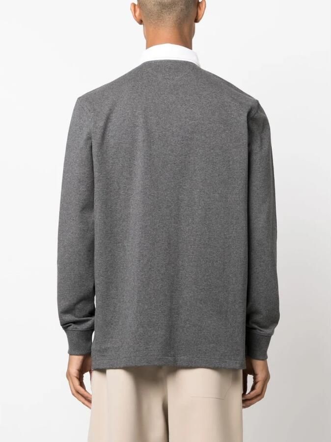 Ralph Lauren Polo Shirt met Lange Mouwen Gray Heren - Foto 3