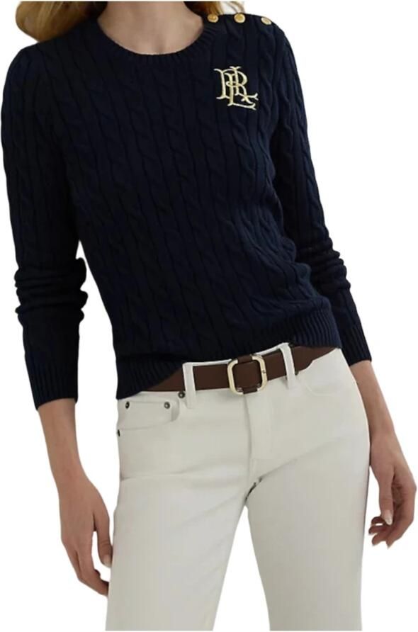 Lauren Ralph Lauren Gebreide pullover met labelstitching model 'MONTIVA' - Foto 6