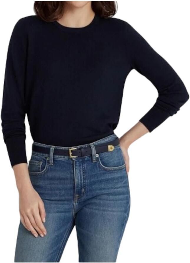 Lauren Ralph Lauren Gebreide pullover met geribde ronde hals model 'SHAVONNE'