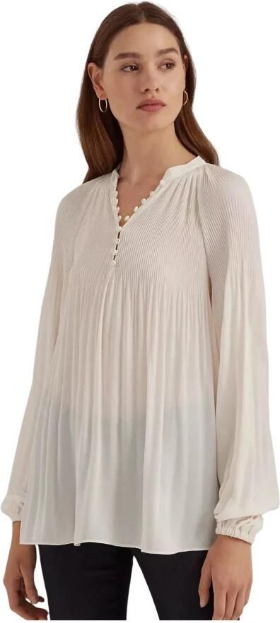 Lauren Ralph Lauren Blouse met plissévouwen model 'VERSILLA' - Foto 2