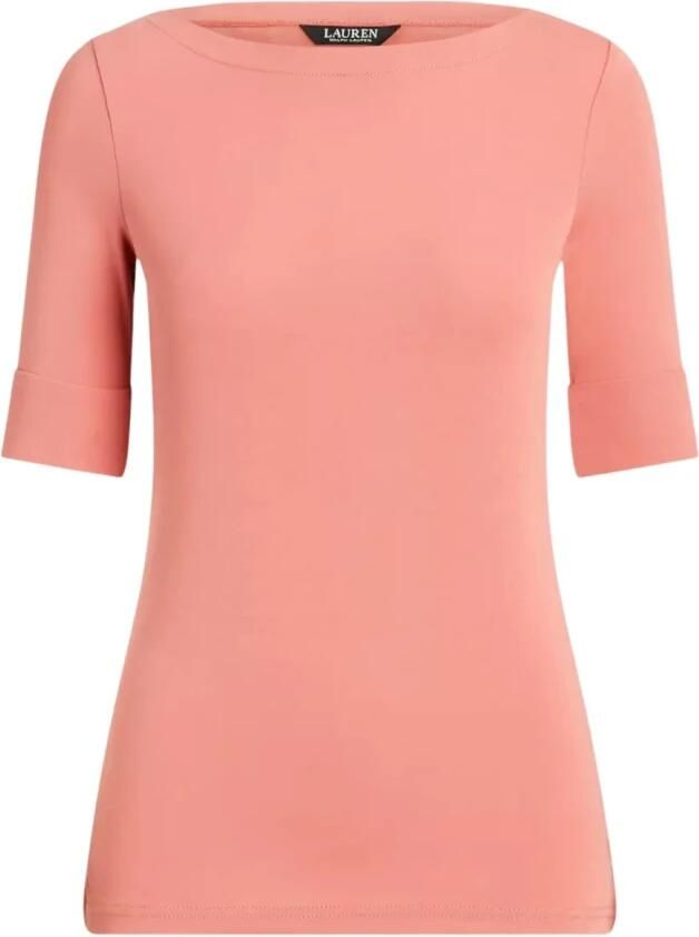 Ralph Lauren Roze blouse met boothals Pink Dames