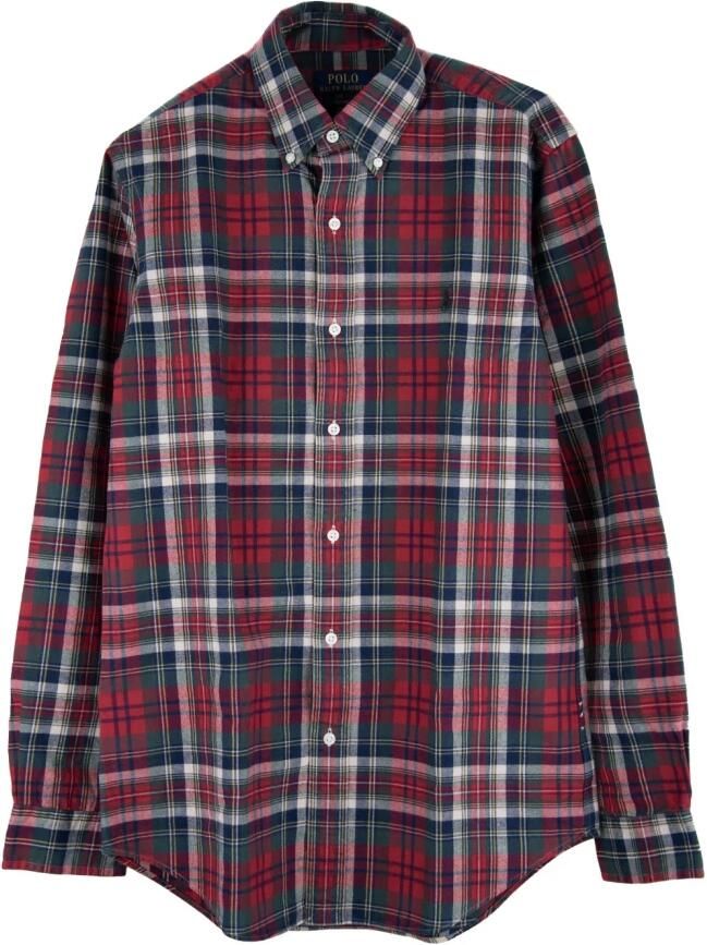 Ralph Lauren Geruite Overhemd Maat L Kleur: 6134 Rood Groen Multi Rood Dames - Foto 3