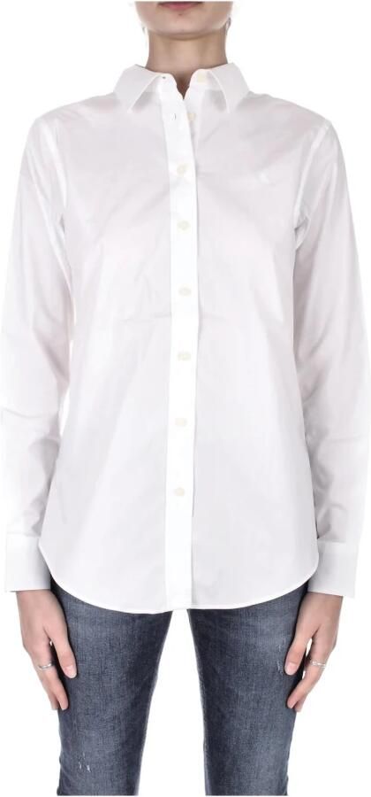 Lauren Ralph Lauren Overhemdblouse van een mix van katoen en elastaan model 'JAMELKO' - Foto 10