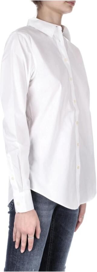 Lauren Ralph Lauren Overhemdblouse van een mix van katoen en elastaan model 'JAMELKO' - Foto 8