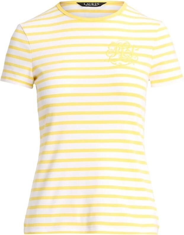 Lauren Ralph Lauren T-shirt met logostitching model 'ALLI'