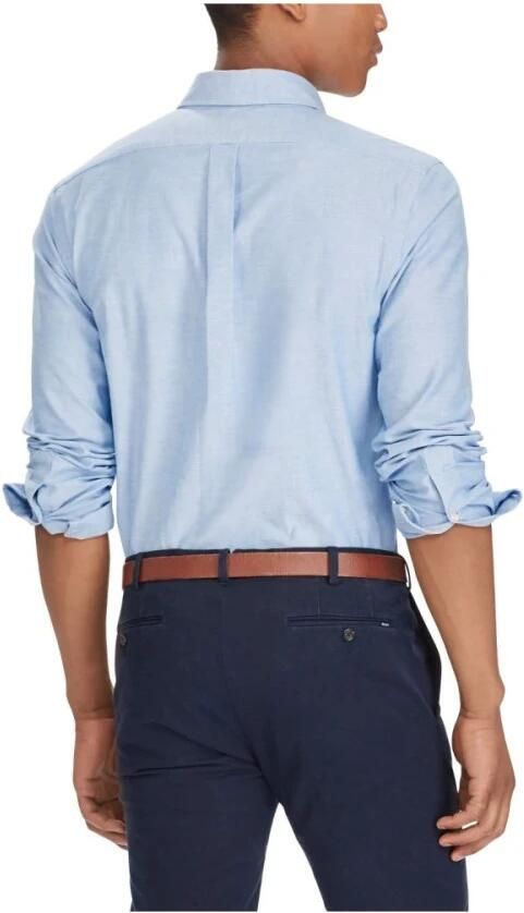 Ralph Lauren Blauwe Oxford Button Down Overhemd voor Heren Blue Heren - Foto 9