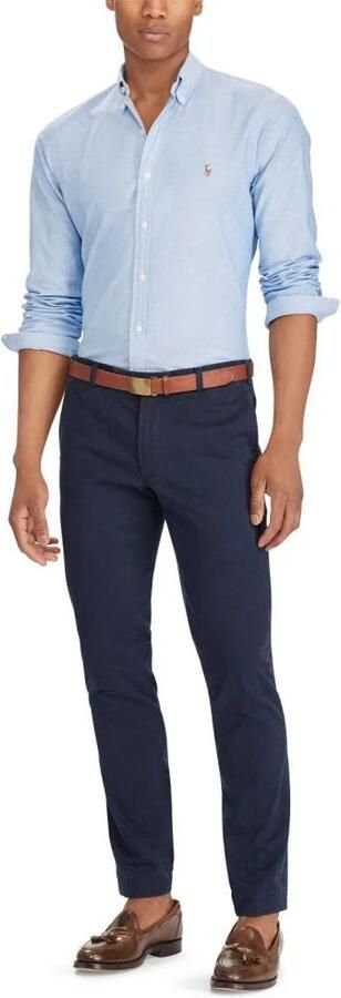 Ralph Lauren Blauwe Oxford Button Down Overhemd voor Heren Blue Heren - Foto 13