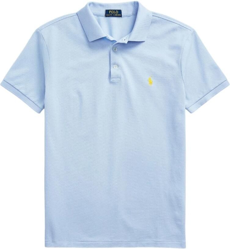 Polo Ralph Lauren Lichtblauw poloshirt met korte mouwen en slim fit Blue Heren - Foto 7