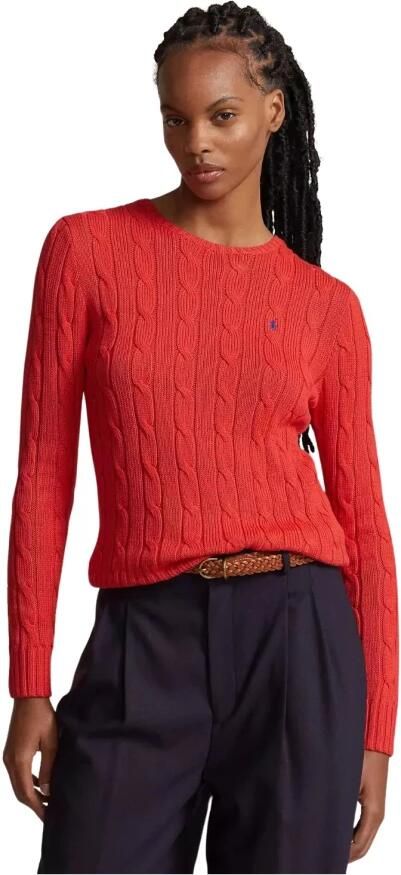 Polo Ralph Lauren Gebreide pullover met kabelpatroon model 'JULIANNA'
