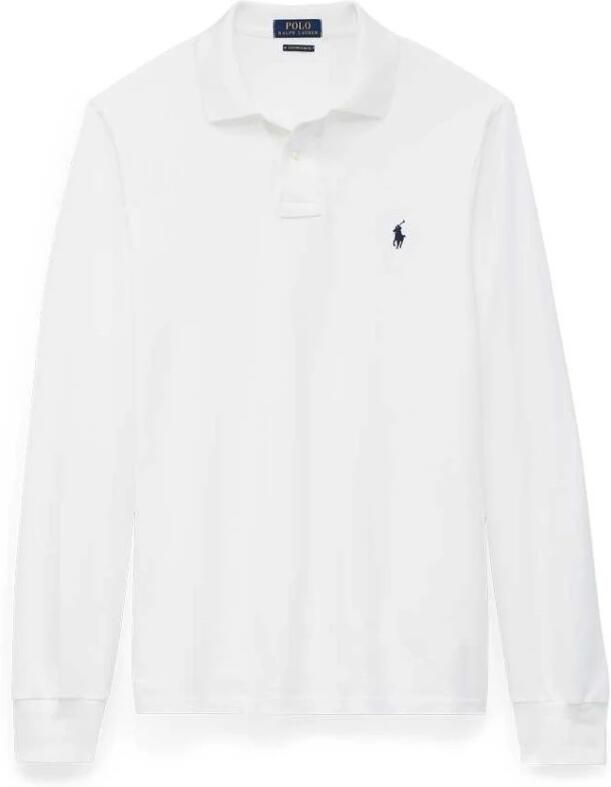 Polo Ralph Lauren Lange Mouw Polo Shirt voor Heren Wit Heren - Foto 3