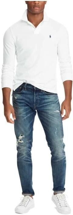 Polo Ralph Lauren Lange Mouw Polo Shirt voor Heren Wit Heren - Foto 7