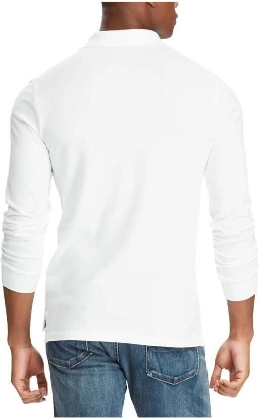 Polo Ralph Lauren Lange Mouw Polo Shirt voor Heren Wit Heren - Foto 5