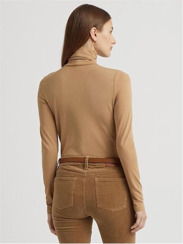 Ralph Lauren Bruine Slim Fit Vest met Lange Mouwen Brown Dames - Foto 3