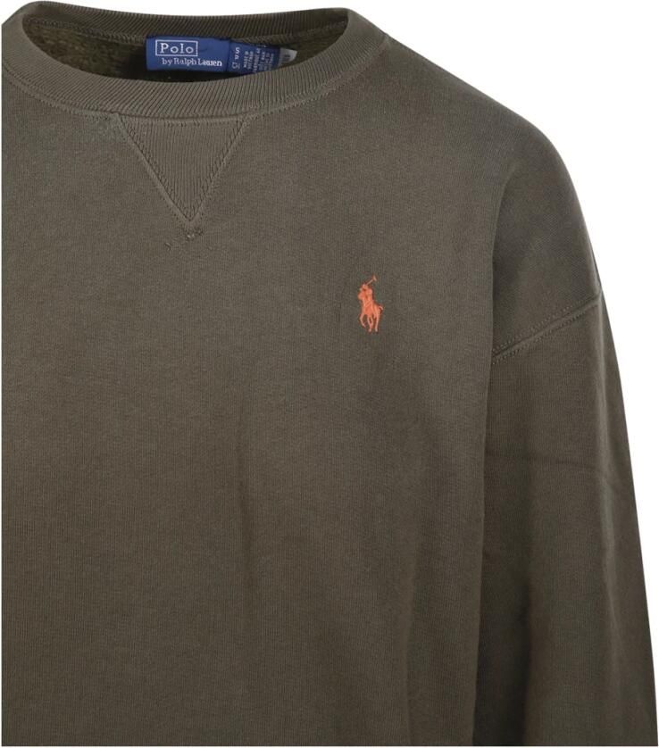 Polo Ralph Lauren Groene Logo Geborduurde Sweatshirt Green Dames
