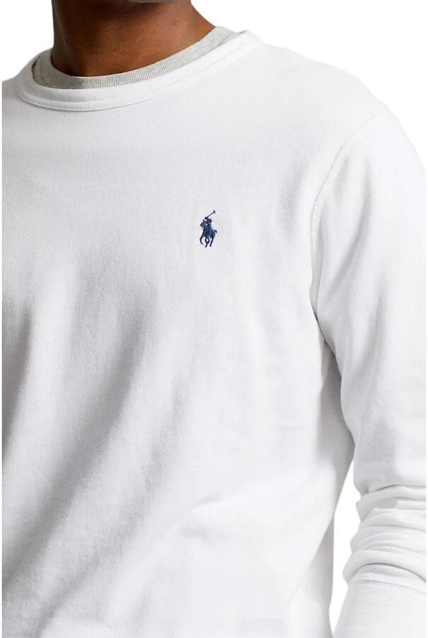 Ralph Lauren Klassieke Witte Terry Sweatshirt voor Heren White Heren