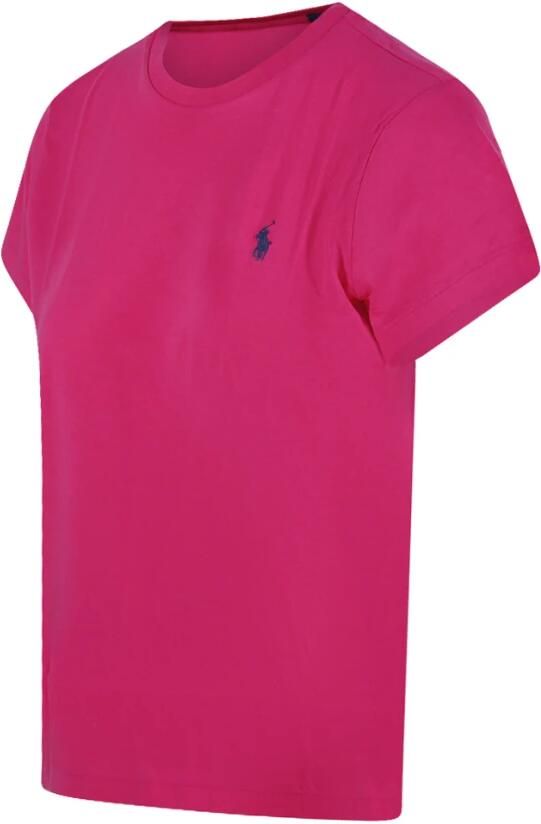 Polo Ralph Lauren Katoenen Classics T-shirt Cyclamen Midnight Blue Pink Dames - Foto 4