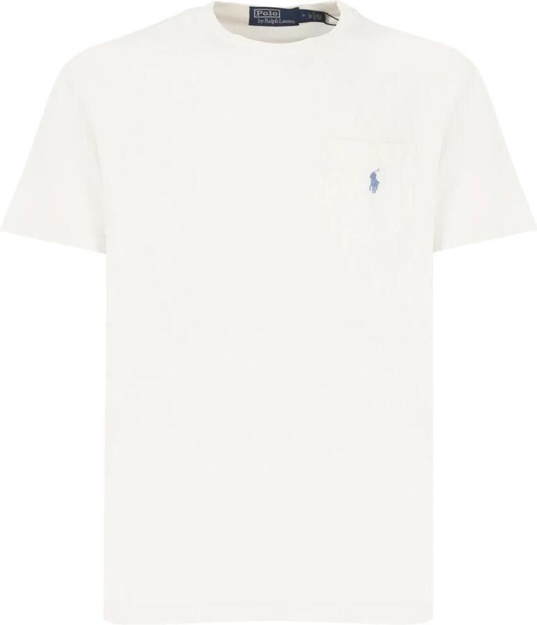 POLO Ralph Lauren regular fit T-shirt met logo ceramic white - Foto 3