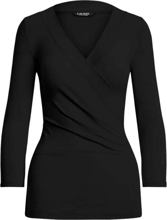 Lauren Ralph Lauren Shirt met 3 4-mouwen van een mix van viscose en elastaan - Foto 4