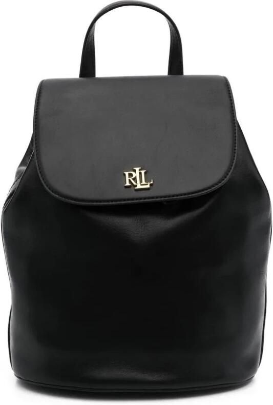 Lauren Ralph Lauren Rugzak van leer met labelapplicatie model 'WINNY' - Foto 5