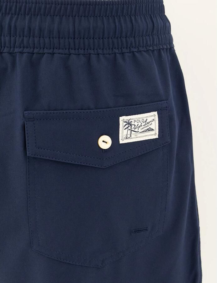 Ralph Lauren Geborduurd Logo Elastische Taille Trekkoord Zak Strandkleding Blue Heren - Foto 3
