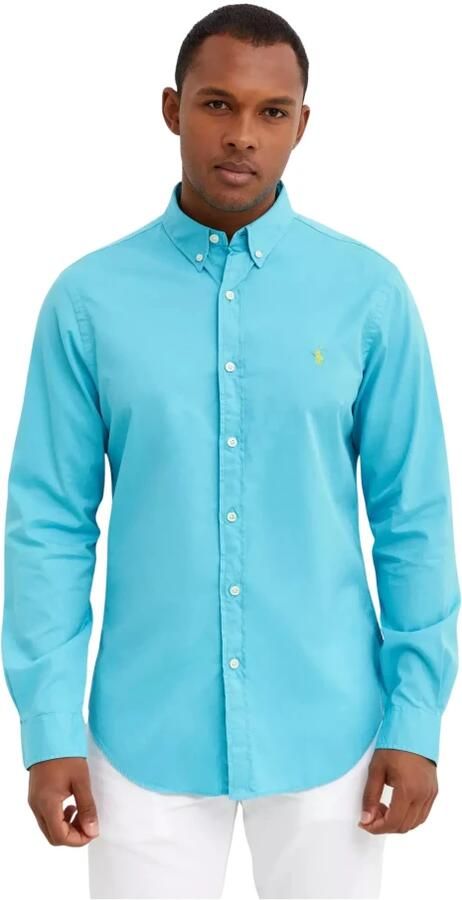 Polo Ralph Lauren Slim fit vrijetijdsoverhemd met labelstitching