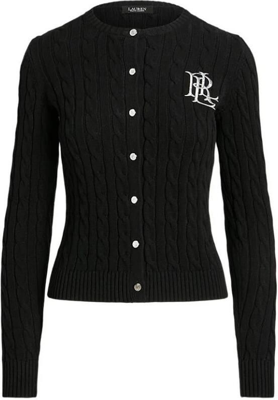 Lauren Ralph Lauren Gebreid jack met kabelpatroon en labelstitching model 'RALHAN' - Foto 7