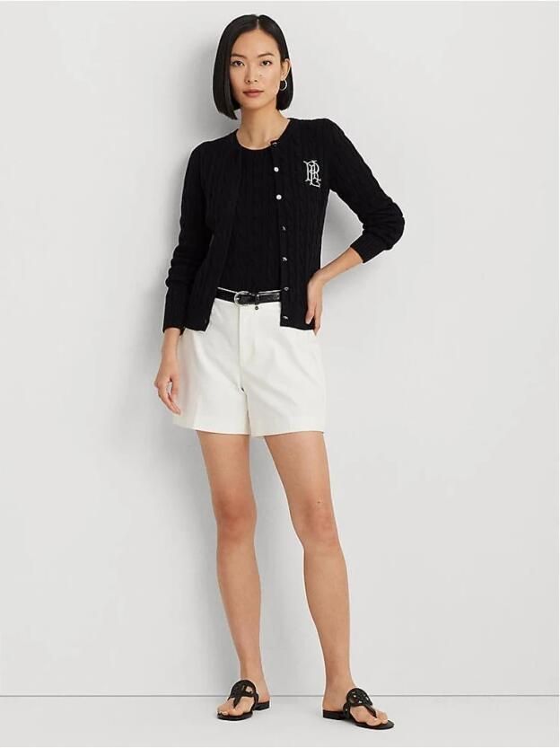 Lauren Ralph Lauren Gebreid jack met kabelpatroon en labelstitching model 'RALHAN' - Foto 3