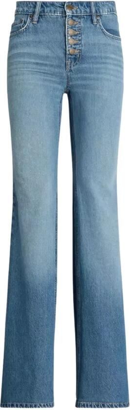 Lauren Ralph Lauren Flared cut jeans met knoopsluiting